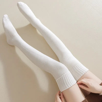 🔥 Cozy  Knee-High Socks with Fleece Lining ❄️🧦 –UNISEX | 😍 Flat 60%OFF 🤩