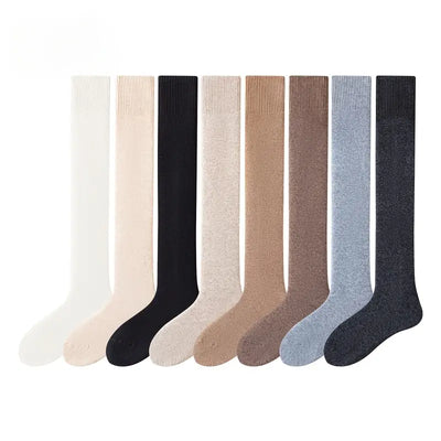 🔥 Cozy  Knee-High Socks with Fleece Lining ❄️🧦 –UNISEX | 😍 Flat 60%OFF 🤩